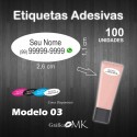 Etiqueta Modelo03 (Pacote c/ 100 Unidades)
