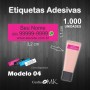 Etiqueta Modelo04 (Pacote c/ 1000 Unidades)