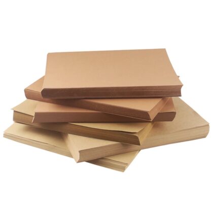 Papel Kraft 80g a 180g A4 (21x29,7cm) para Capas, Artesanato, Desenhos, Embalagem, Embrulho
