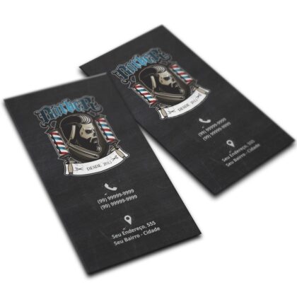 Cartão De Visita Barbearia, Barbeiro, Barbershop (Pct 500 ou 1000 Unidades)