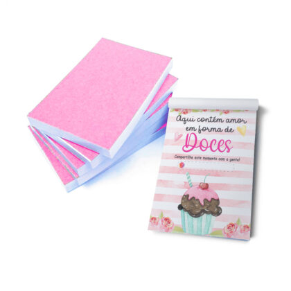 5 Blocos (500 Folhas) Agradecimento / Gratidão Doces, Doceria, Bolos, Bolateria, Doce, Confeitaria