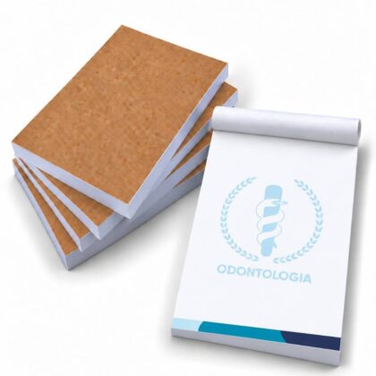 5 Blocos (500fls) Recado Notas Anotações Rascunho Odontologia Dentista Profissão Odontológica