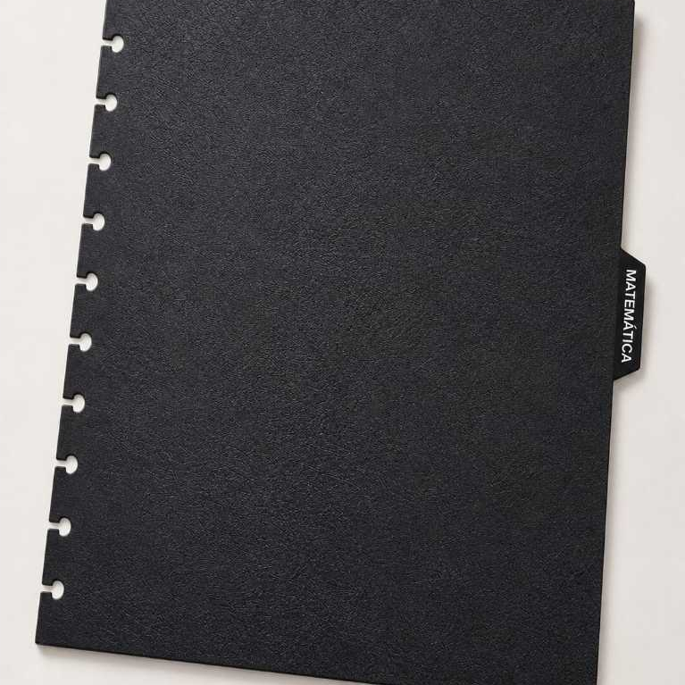 Kit 8 Divisórias Pretas para Caderno de Discos com Abas e Adesivos de Matérias Compatível c/ Modelos Inteligentes - Imagem 3