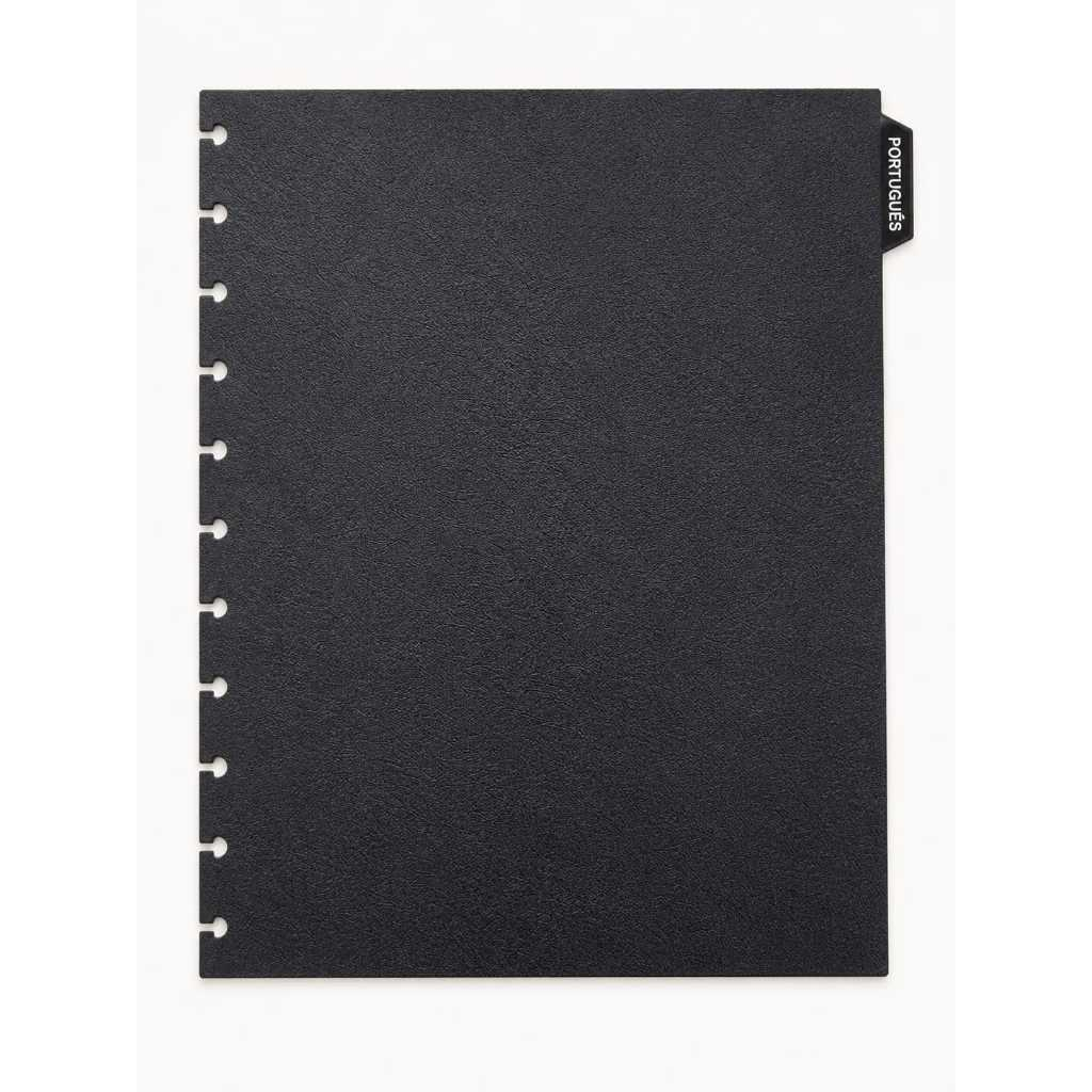 Kit 8 Divisórias Pretas para Caderno de Discos com Abas e Adesivos de Matérias Compatível c/ Modelos Inteligentes - Imagem 4