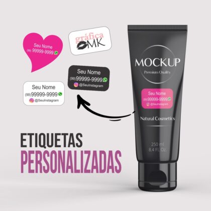 Etiqueta Adesiva Personalizada c/ seu logo ou dados para personalização de produtos