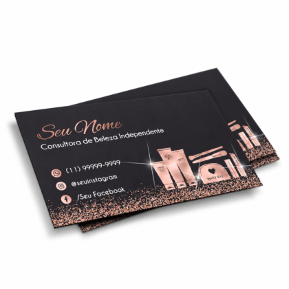 Cartão de Visita Consultora de Beleza Mary Kay (Pct 500 ou 1000 Unidades)